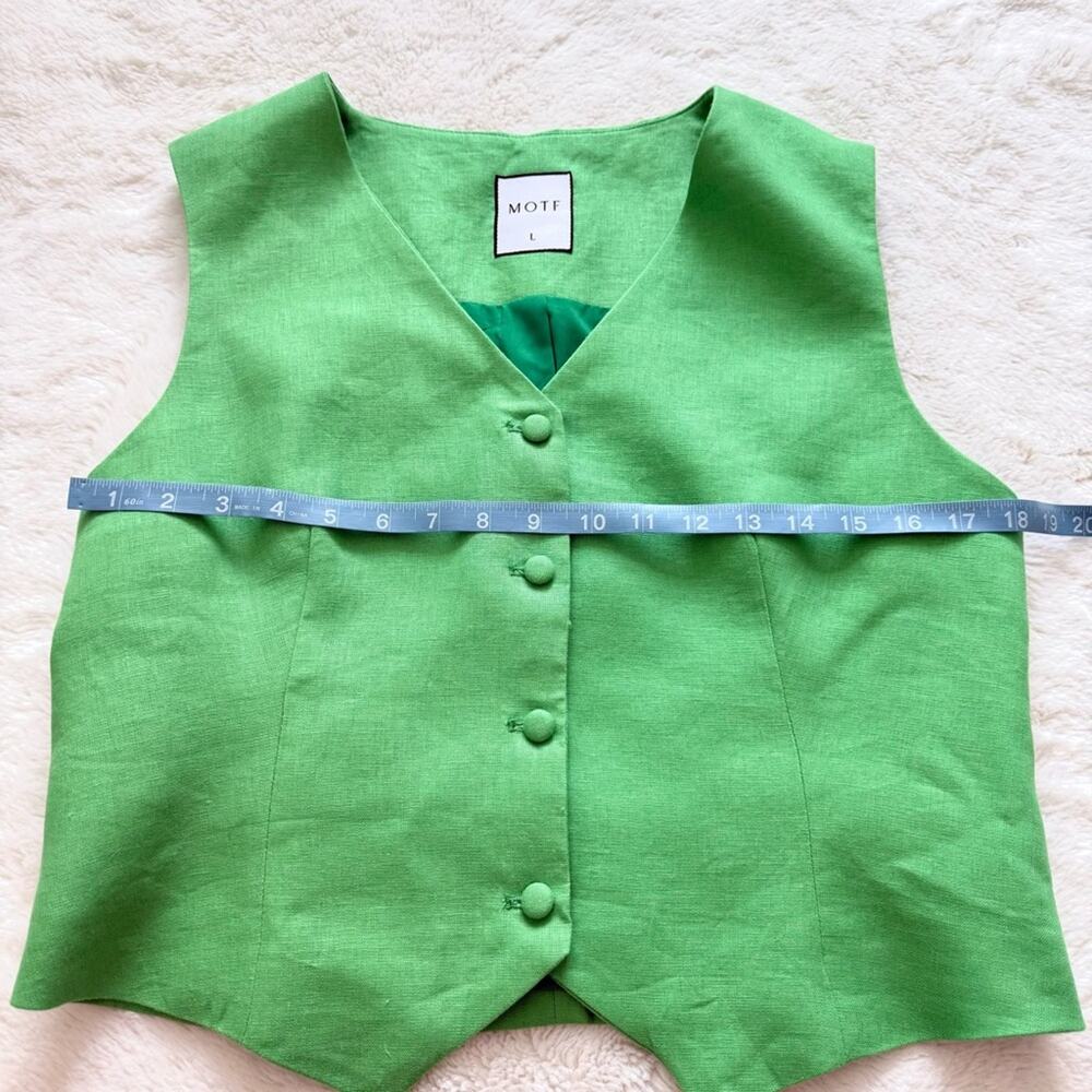NEW!!! MOTF women linen top size L - Picture 8 of 9